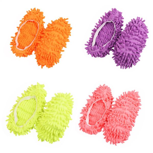 XNHIU 4 Pairs Mop Slippers Creative Mop Shoe Covers Slipper Covers Floor Cleaning Products Reusable Floor Slippers Household Goods Cleaning Tools for Lazy People