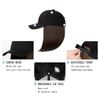 Qlenkay Baseball Cap with Hair Extensions Straight Short Bob Hairstyle Adjustable Removable Wig Hat 14inch for Woman Girl Medium Brown