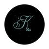 Romantic Hearts Initial Letter K Light Blue Monogram PopSockets Swappable PopGrip