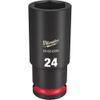 Milwaukee Electric - Shockwave IMP Duty 1/2DR 24MM DP 6PT Socket