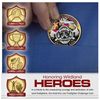 Armor Coin & Emblem: Wildland Firefighter Challenge Coin - Hold The Line | Honoring Bravery | A Thoughtful Firefighter Gift and Lasting Tribute | Firegfighter Pride Coin