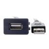 JSER 1m Waterproof Single USB 2.0 Extension Latch Mount Car AUX Cable for Dashboard Panel