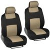 Car Seat Covers for Kia Optima 2 Tone Beige & Black w/ Split Bench