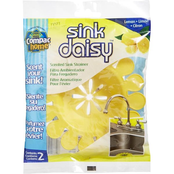 Sink Daisy Scented Sink Strainers 2 Pack Kitchen Drain Protectors Fresh Aroma