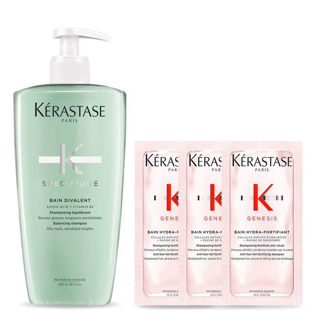 [Kerastase] [Scalp/Deep Cleansing for Oily Scalp] Bang Divalun Shampoo 500ml [Additional 3 types of shampoo sachets provided]