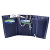 Lambland Canvas Wallet with Chain Blue Size: Unique Size