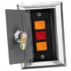 HOMSFOU Box Rolling Shutter Door Switch Box Push Button Control Gate Opener Push Button Select Momentary Button Pusher Outdoor