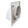 Cotarba 100mm 4" Grey Ducting External Air Vent Cowled Draught Flap Non Return Valve