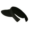 UPF 50+ Paper Braid Clip On Visor - Black OSFM