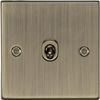 10AX 1G Intermediate Toggle Switch - Square Edge Antique Brass
