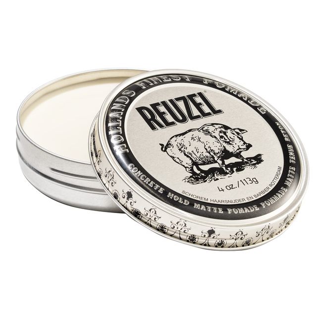 REUZEL. Concrete Hold Matte Pomade, Makes Hair Polished, 4 oz