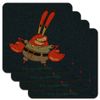 SpongeBob Mr. Krabs Pose Low Profile Novelty Cork Coaster Set