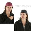 Initlove Docker Hat for Men Vintage Brimless Sailor Hat Beanie Cap Black Wine Red