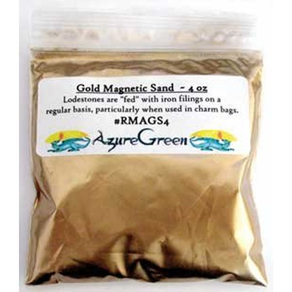 1 X Gold Magnetic Sand 4oz *