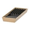 UPPDATERA Tray with Knife Rest, Light Bamboo/Anthracite, 20 x 50 cm