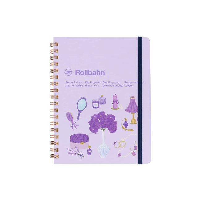 Delphonics 2-Piece Set Fave Rolburn Memo L with Pocket Bookmark (Light Purple)