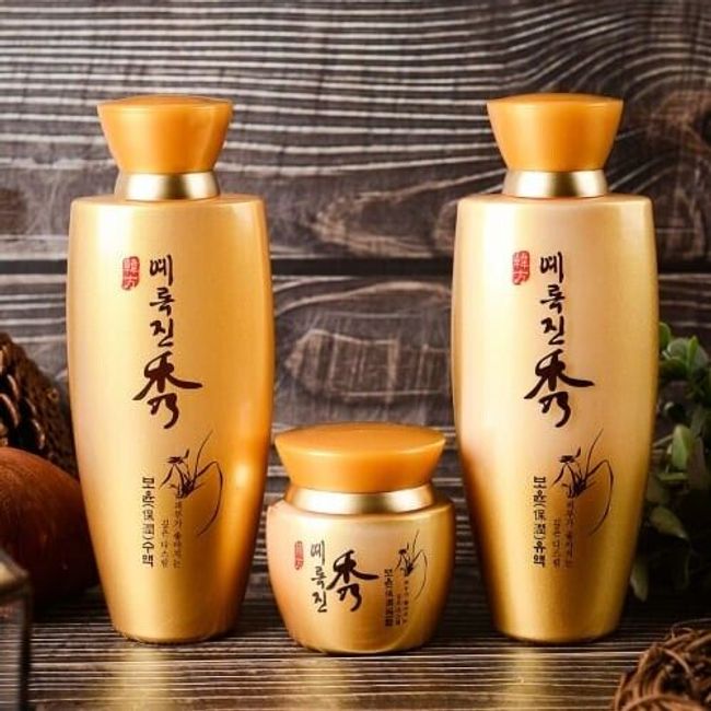 Jigott Yerokjinsu Hanbang Skincare 3 Set - Toner, Emulsion, Cream Set