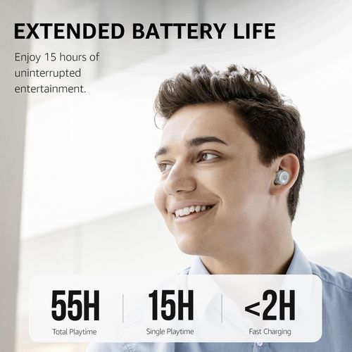 TOZO T10 Wireless Earbuds Bluetooth 5.3 Headphones, App Customize EQ, Ergonomic Design, 55H Playtime, Wireless Charging Case, IPX8 Waterproof Sound in-Ear Headset, 2025 New Version