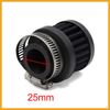 Partuto Black 25mm Inlet Dia Air Intake Filter Cleaner w Adjustable Clamp Replacement