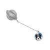 Border Collie Dog code76 Dome a Tea Leaf Infuser Stainless Sphere Strainer