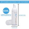 V-White Foam toothpaste, Fluoride Free Toothpaste Deep Cleaning Teeth Whitening Toothpaste 60ml Alcohol Free pH Balanced