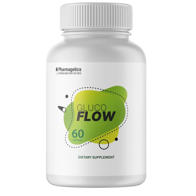 GLUCOFLOW Diabetic Glucose Support Supplement Blood Sugar - 60 Capsules