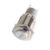 YIYDA Car Horn Button Push Button Switch Latching Push Button Switch Switch momentary 12V Speaker Button Switch 16mm Red LED On/Off Switch Reset Switch Button Metal Horn Switch Socket Plug Wire