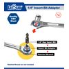 LABEAR- 4pcs socket wrench adapters, Ratcheting Wrench to Square Drive Adapter Set