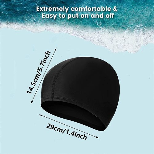 4 Pcs Swimming Caps for Kids Girls Boys and Adult Teenager,Comfortable Light Swimming Caps,Super Stretch No Pull Hair Swimming Hats for Long and Short Hair