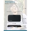 ThinOptics Keychain Case and Readers Rectangular Reading Glasses, Black, 44 mm + 2.5 dioptre