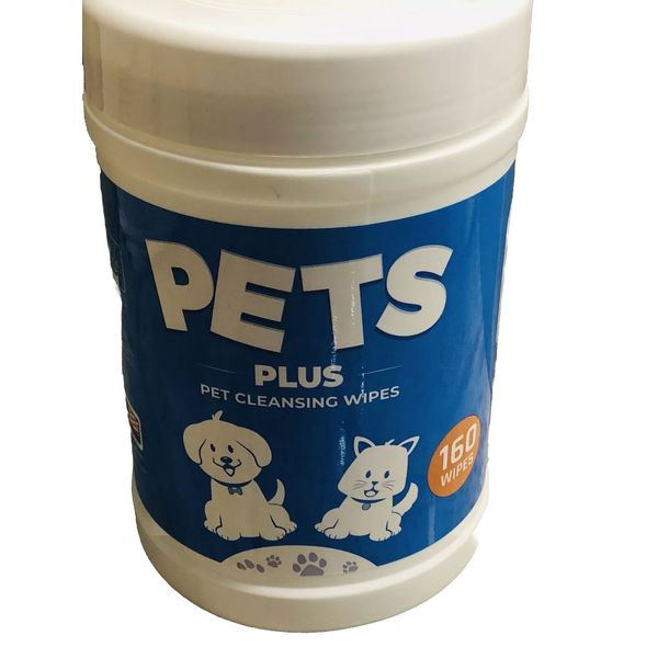 Ship N 24 Hours. New-Pets Plus Pet Cleaning Wipes. 160 Gently Wipes.