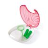 JMU Retainer Case, Pink Press-to-Open Retainer Case, Orthodontic Dental Mouthguard Container Denture Case
