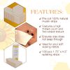 GiGi Small Natural Muslin Epilating Strips for Hair Waxing/Hair Removal, 100 Strips