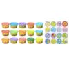 Play-Doh Party Fun, 15x small 28 g cans of dough, perfect for kneading party Also great as a party bag or for a school bag. Sticker included