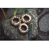 Windalf Viking Beard Jewellery Bead 3 mm Vikings Hair Ring Vintage Bronze, 1 pc. (pack of 1), Bronze
