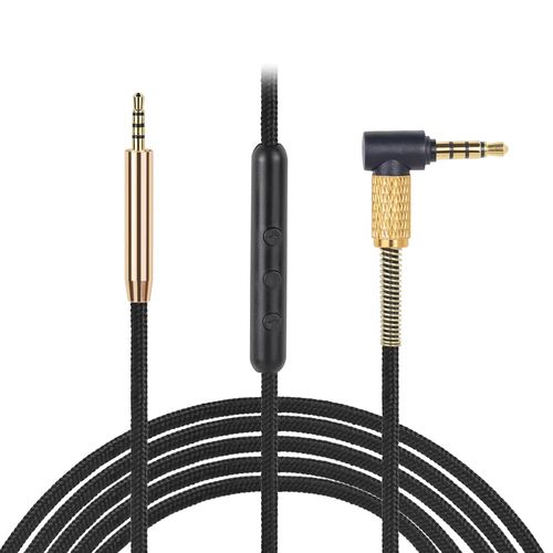 OKCSC 1.5m Bose QuietComfort QC25 QC35 Replacement Audio Cable with Mic, 3.5mm Male-to-Male, Headphones, Smartphones, Tablets, Laptops, MP3/MP4 Players, PCs