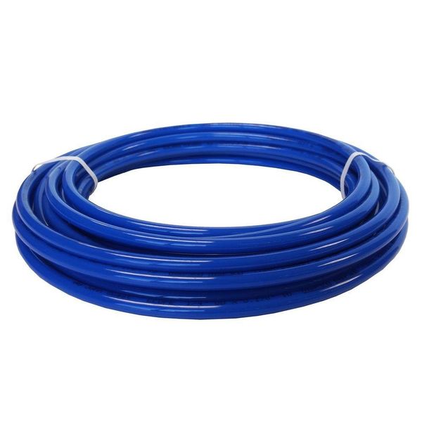 John Guest 3/8 Inch x 25 Feet LLDPE Tubing, Flexible Water Tubing for Plumbing, Blue, PE-12-EI-025F-B