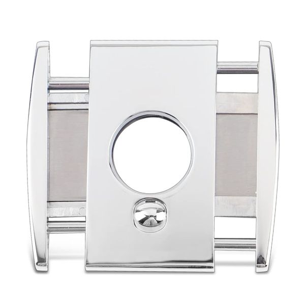 KEENSUN - Zinc Alloy Guillotine Stainless Steel Double Blade Cigar Cutter(60 Ring Gauge), 420J2 Stainless Steel Cutting Blade One Push Lock System, Attractive Gift Box