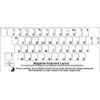 Bulgarian Keyboard Stickers Reverse Print White Letter