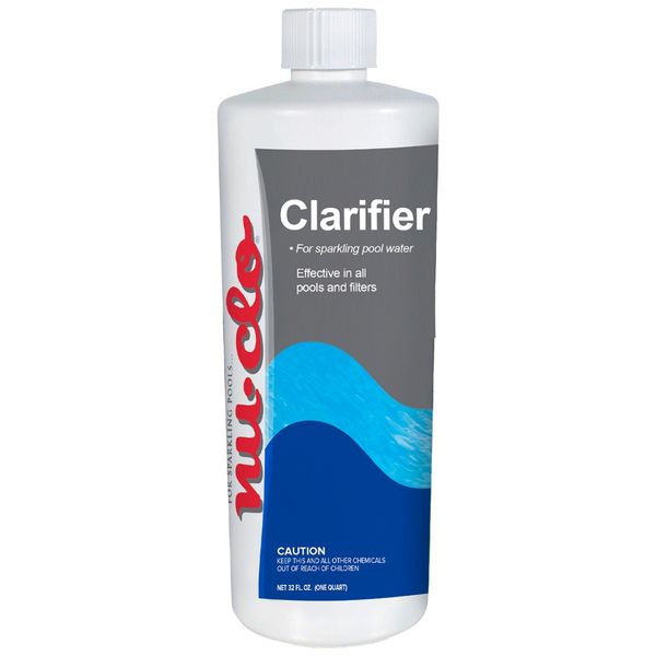 Nu-Clo Clarifier for Swimming Pools 1 Quart (32 Fl. Oz.)
