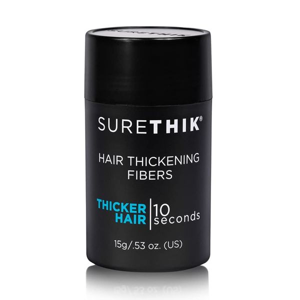 SURETHIK Hair Thickening Fibers for Thicker Looking Hair, Medium Brown, 15g