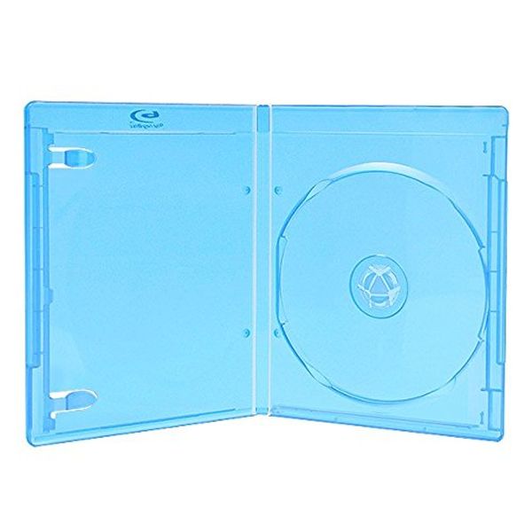 Vision Media 10 X Amaray Single Blu Ray Case - Replacement Case 14mm Spine
