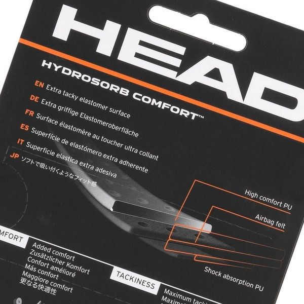 HEAD Hydrosorb Comfort Black Tennis Racquet Replacement Grip Small