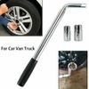 Wheel Lug Wrench Standard Sockets Telescoping Extendable Car Tire Nut Tool Quick