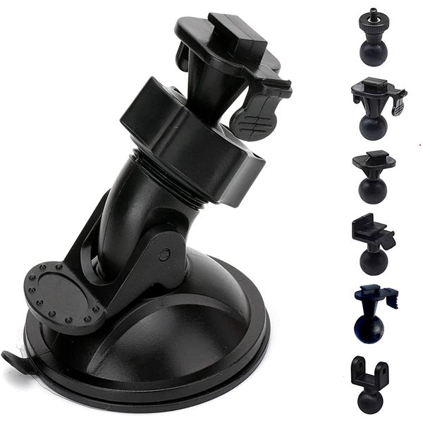 iSportgo Genuine S10pro Dash Cam Suction Cup Mount with 10+ Different Adapters for Anero, Chortau, Kenwood (Kenwood), TOGUARD, Transcend DrivePro, YI, HP, APEMAN, PathingTek, Z-EDGE, Joyhouse and most other dash cameras