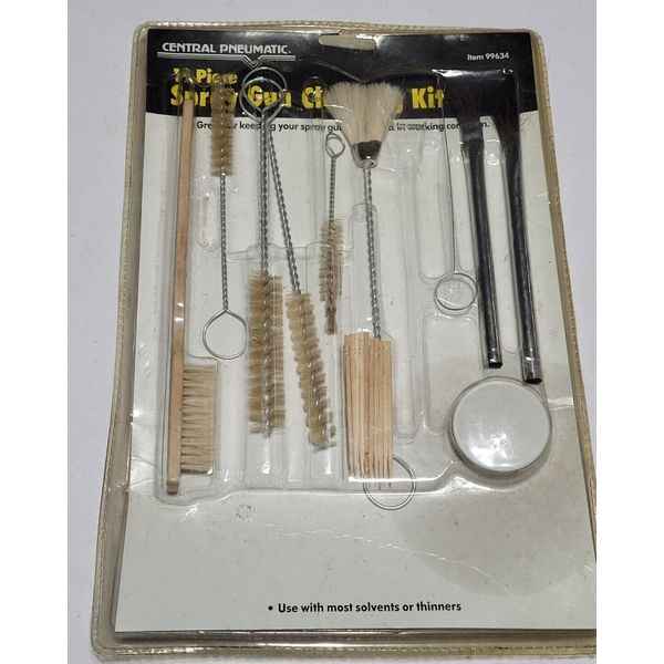 central pneumatic 19 piece sprey gun cleaning kit 99634