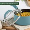 Ceramic Nonstick Pots and Pans Set, Premium Ceramic Coating Made without PFOA, P