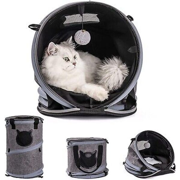 MewooFun 3 in 1 Cat Carrier Bed Foldable Tunnel Pet Travel Carrier Bag Cat Bed