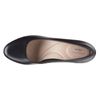 Clarks womens Ambyr Joy Pump, Black Leather, 6.5 US