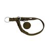 HUNTER SOLID EDUCATION training collar for dogs, leather, soft, non-slip, 45 (S-M), olive